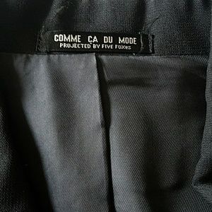 COMME ÇA DU MODE Black Jacket バーゲンブック comme ca du mode gray coat チェスターコート